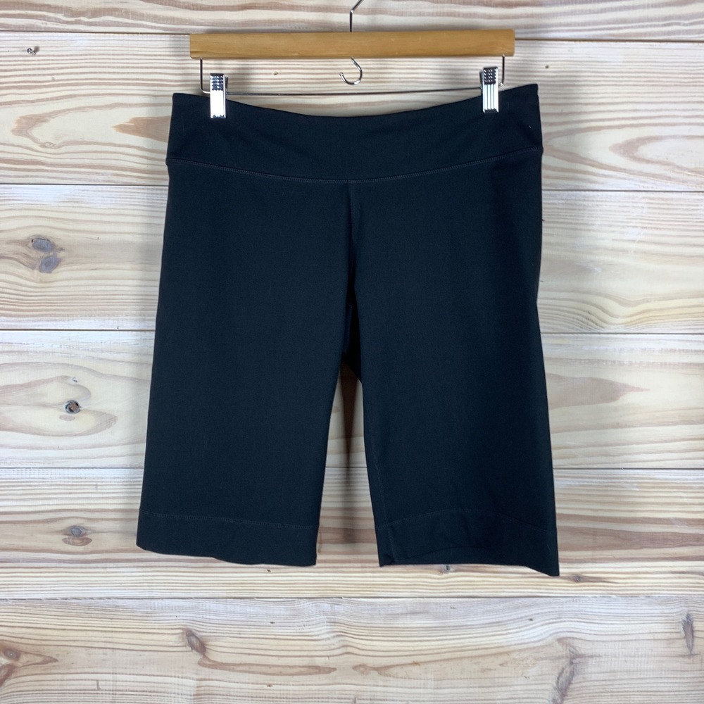 Zella Biker Shorts Womens 10 Black Activewear Mid Rise Gym Workout